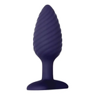 Zero Tolerance Wicked Twister Rechargeable Remote-Controlled Textured Vibrating Silicone Anal Plug - Purple - Powered