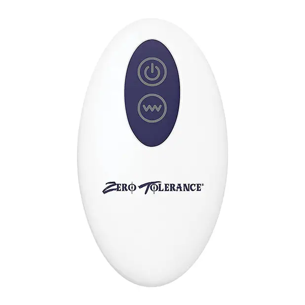 Zero Tolerance Wicked Twister Rechargeable Remote-Controlled Textured Vibrating Silicone Anal Plug - Purple - Powered