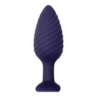 Zero Tolerance Wicked Twister Rechargeable Remote-Controlled Textured Vibrating Silicone Anal Plug - Purple - Powered