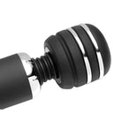 Black and silver Zeus Arcana Electro Vibe Wand with a rounded head for ultimate relaxation