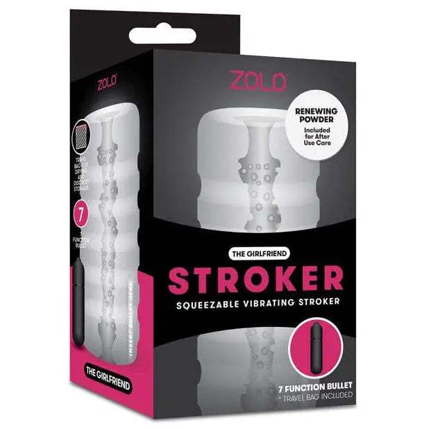 ZOLO Powered Stroker Clear ZOLO Girlfriend Squeezable Vibrating Stroker at the Haus of Shag