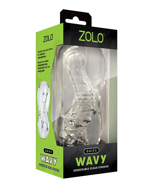 ZOLO Manual Stroker Clear / Wavy ZOLO Gripz Clear Stroker at the Haus of Shag