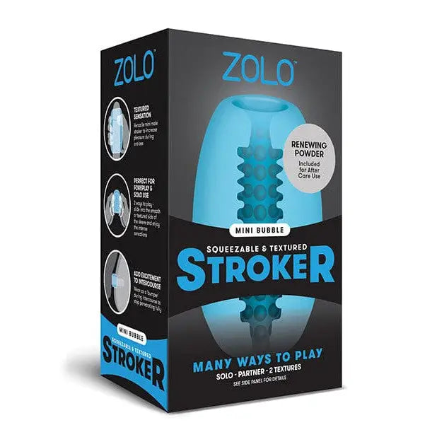 ZOLO Manual Stroker Blue Zolo Mini Bubble Stroker at the Haus of Shag