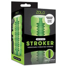 A box of two green and one black ZOLO Original Squeezable Vibrating Stroker cartridges