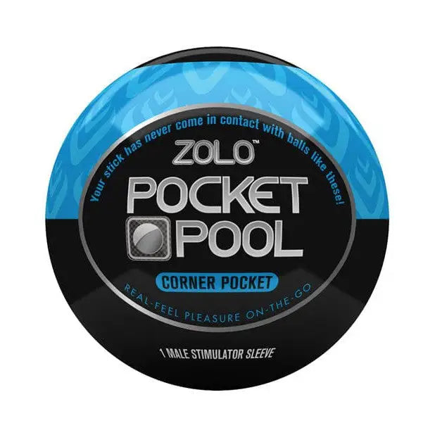 ZOLO Manual Stroker Blue ZOLO Pocket Pool Stimulator Sleeve at the Haus of Shag