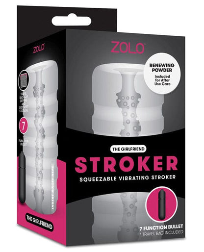 ZOLO Powered Stroker Clear ZOLO Girlfriend Squeezable Vibrating Stroker at the Haus of Shag