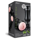 ZOLO Solo Flesh Hands Free Masturbator with motorized suction-mounted flesh-like orifice