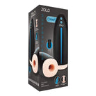 ZOLO Supersucker adult pleasure device with packaging showcasing versatile vibration modes