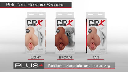 PDX Plus Pick Your Pleasure Reusable Double Hole Stroker